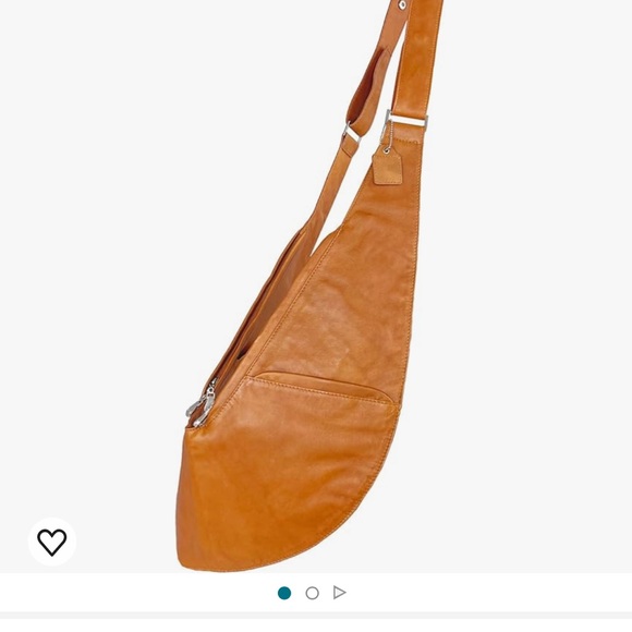 COPY - SASH Brown Vegan Leather Crossbody Multi Use Sling Bag - Picture 2 of 5